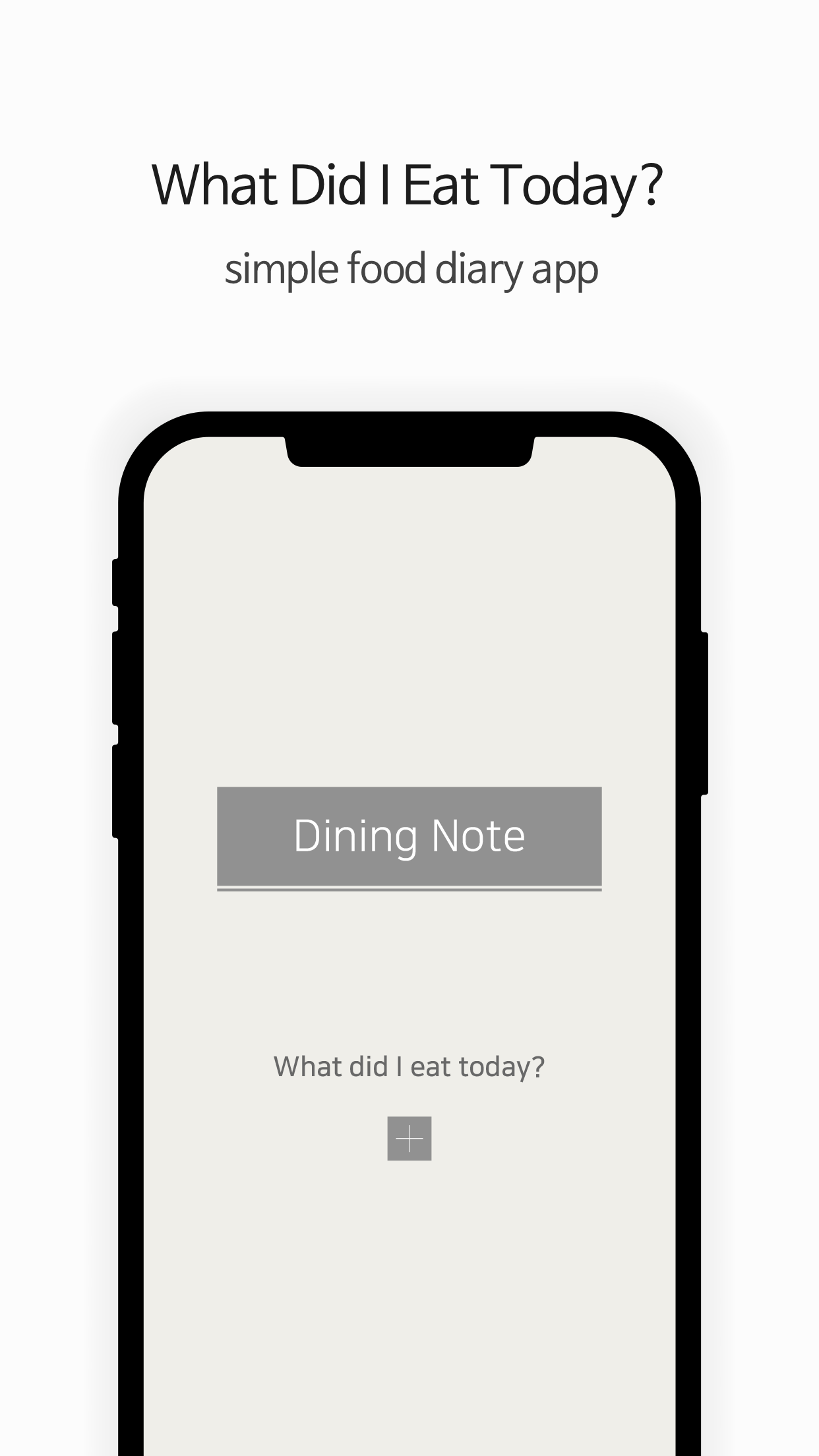 Dining Note: Simple Diet Diary