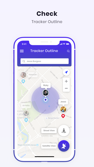 Tracking App Original Screenshot