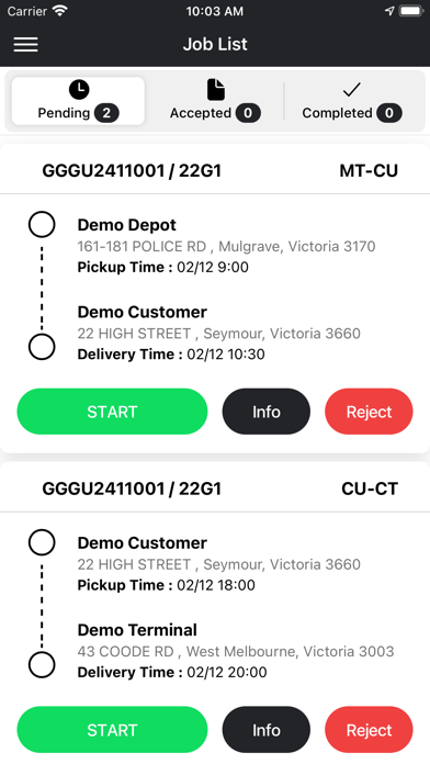 Driver Mobility Screenshot