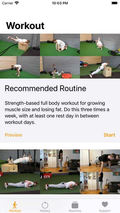Progressive Workouts Screenshot