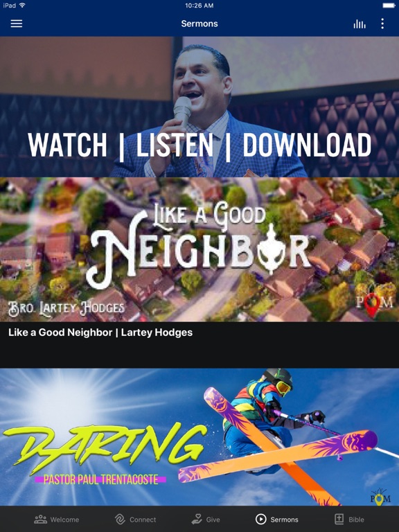 The Pentecostals of Mandeville iPad screenshot 2 - Education app