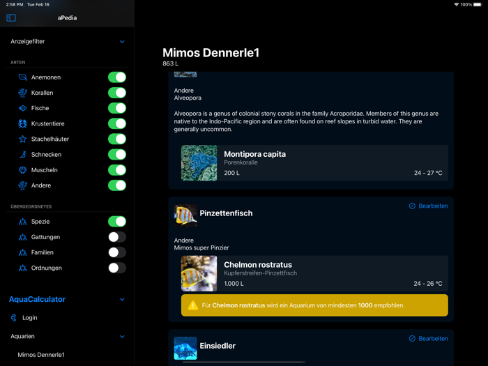 aPedia Aquarium Lexicon