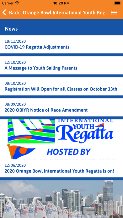 Orange Bowl Regatta Screenshot