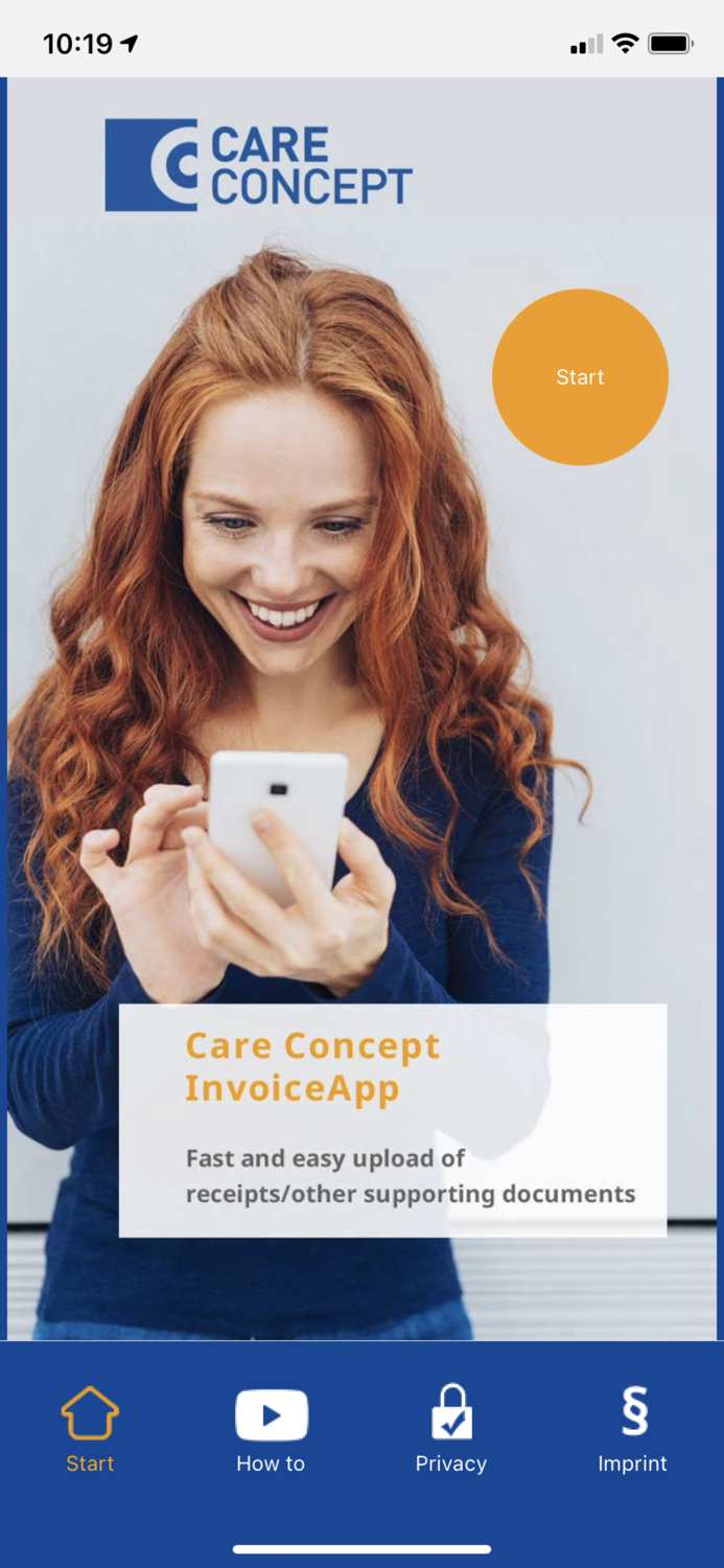 Care Concept InvoiceApp