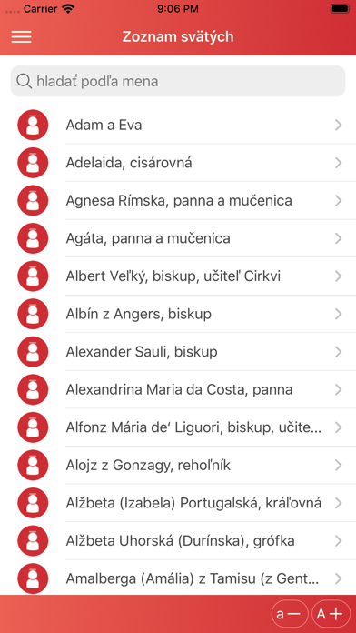 Liturgické čítania Screenshot