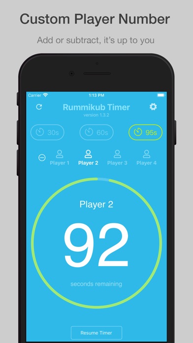 Rummikub Timer Screenshot