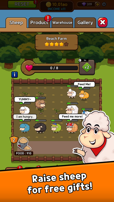 Sheep Farm: Idle games, Tycoon Screenshot