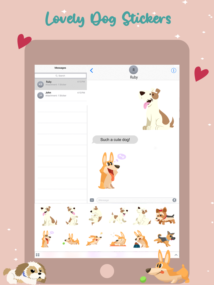 Lovely Dog Stickers Pack