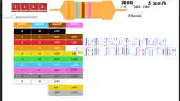 resistor calculator 3-6 bands iphone screenshot 2