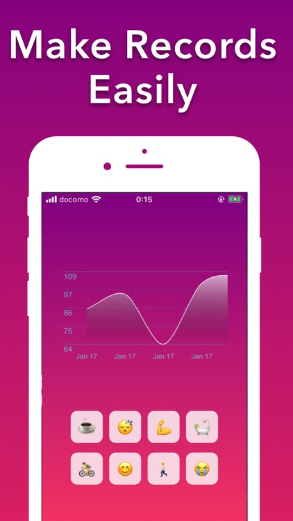 pulse monitor:heart rate track