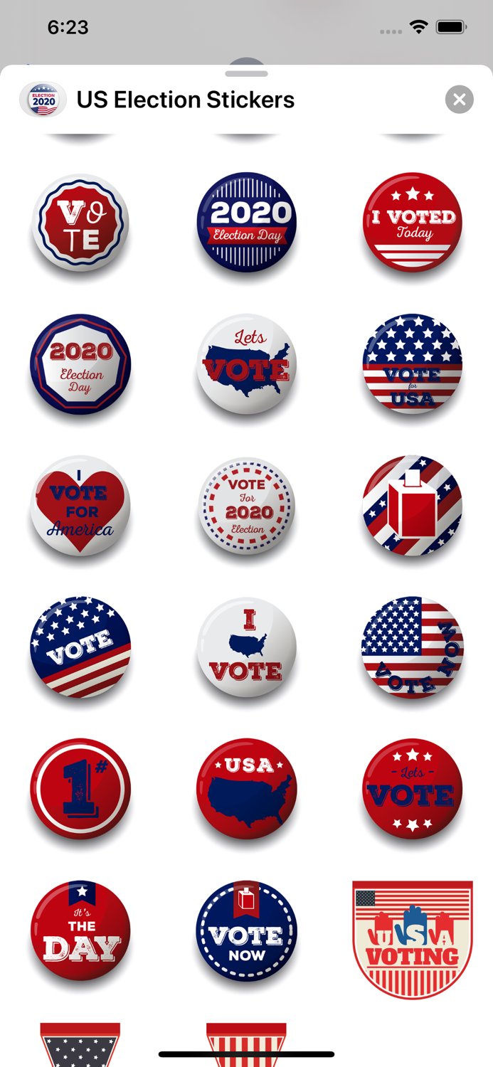 US Election 2020 Stickers