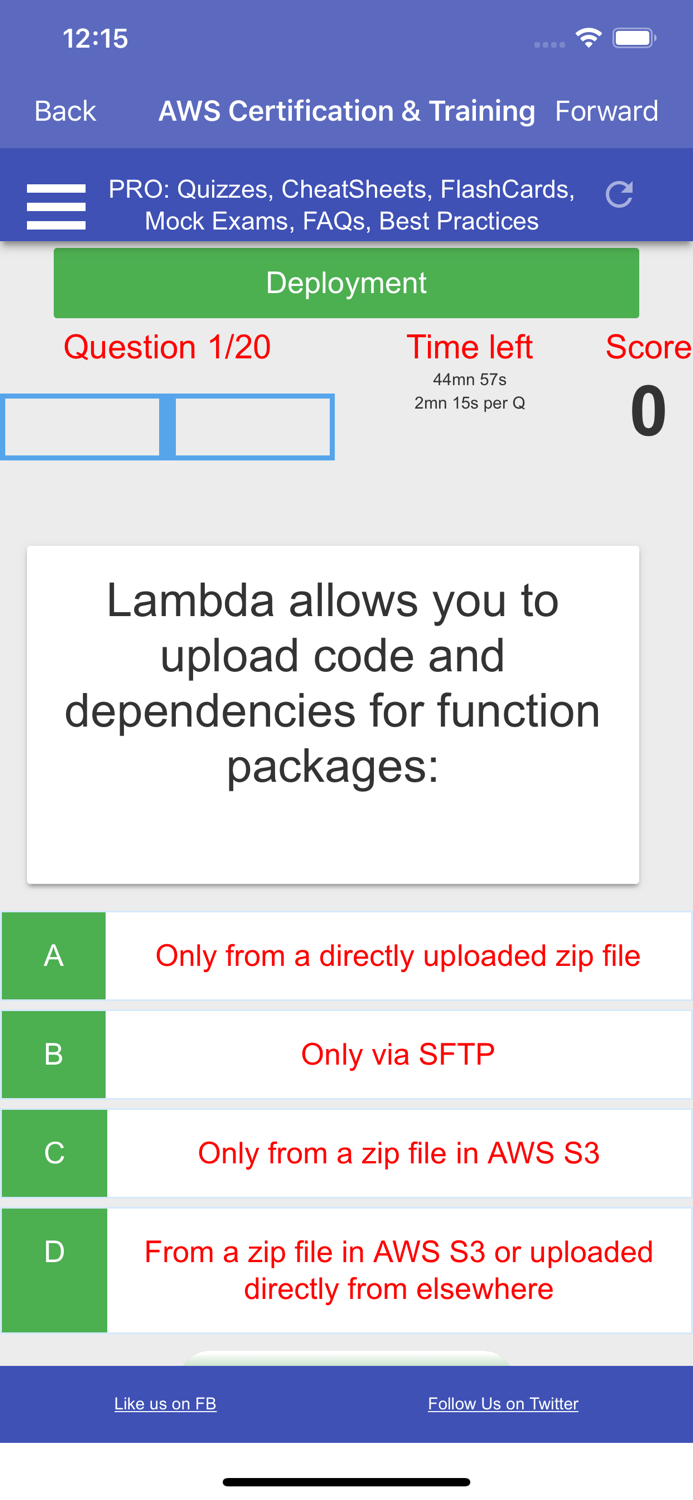 AWS Certified Developer A. PRO