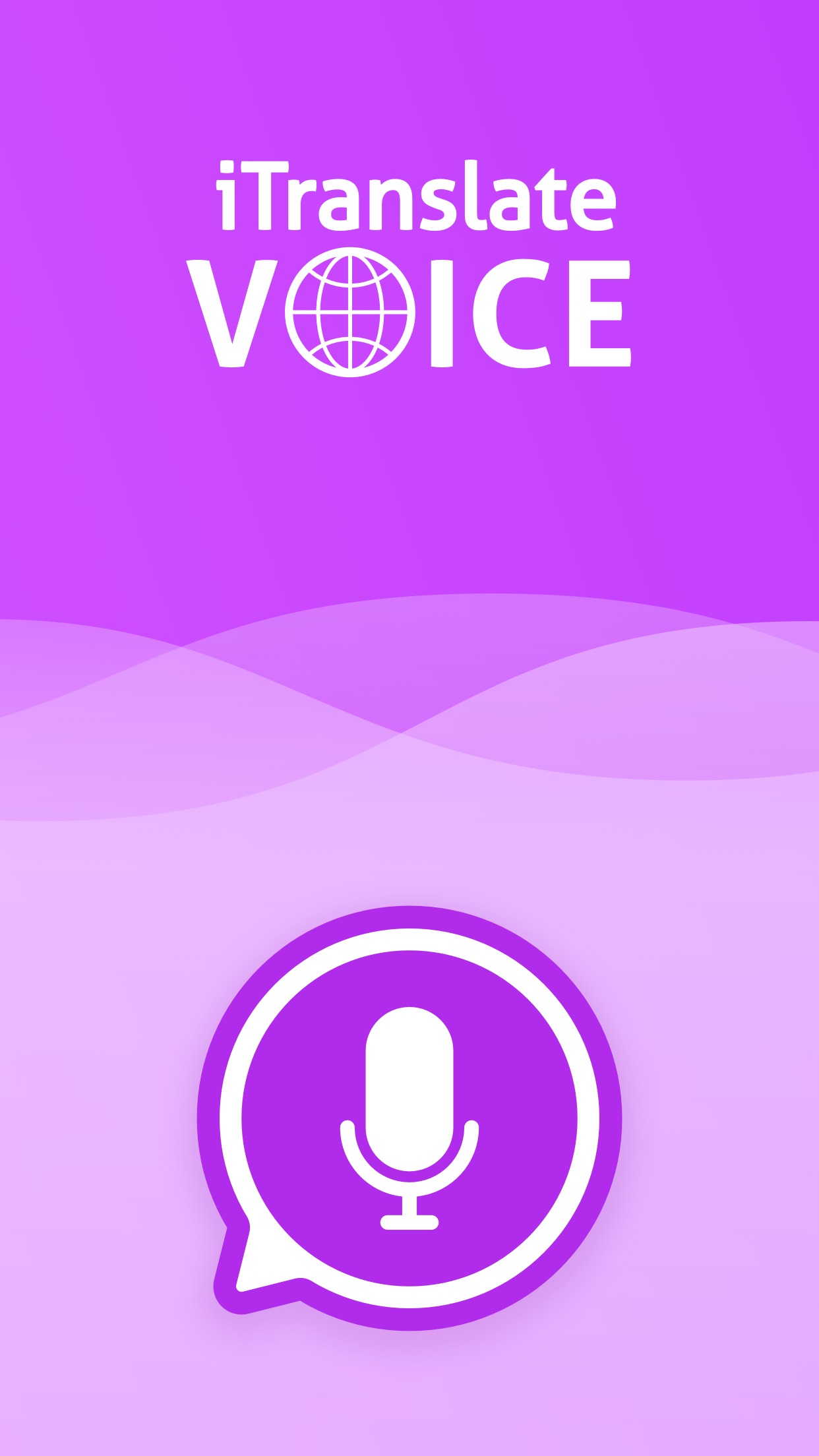 Screenshot do app iTranslate Voice