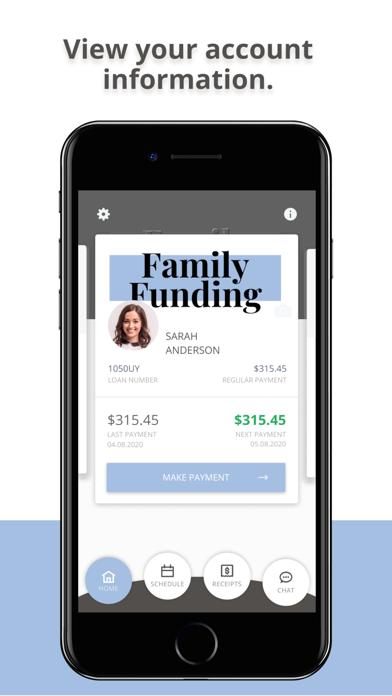 Family Funding Screenshot