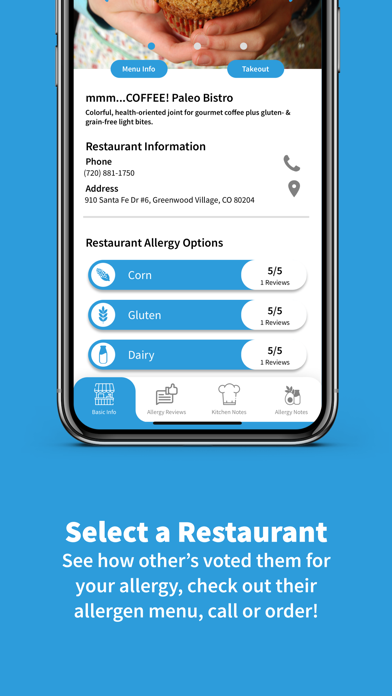 Food Allergy Dining: MacroMenu Screenshot