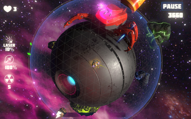 Orbital Invaders. Space action Screenshot