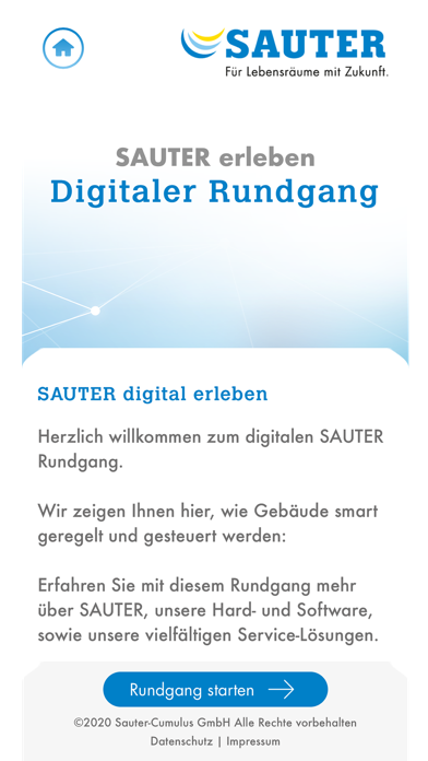 SAUTER digitaler Rundgang Screenshot