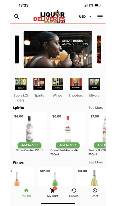 Liquor Deliveries Screenshot