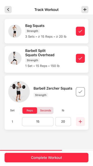 Centre Multisports Workouts Screenshot