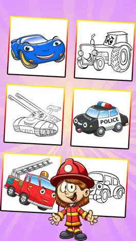 Game screenshot Cars Coloring Pages & Race hack