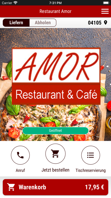 Restaurant Amor Screenshot