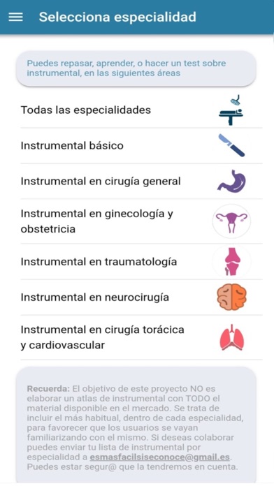 Instrumental en quirófano Screenshot