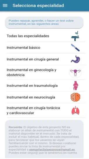 Captura de pantalla de Instrumental En Quirófano en iPhone 3