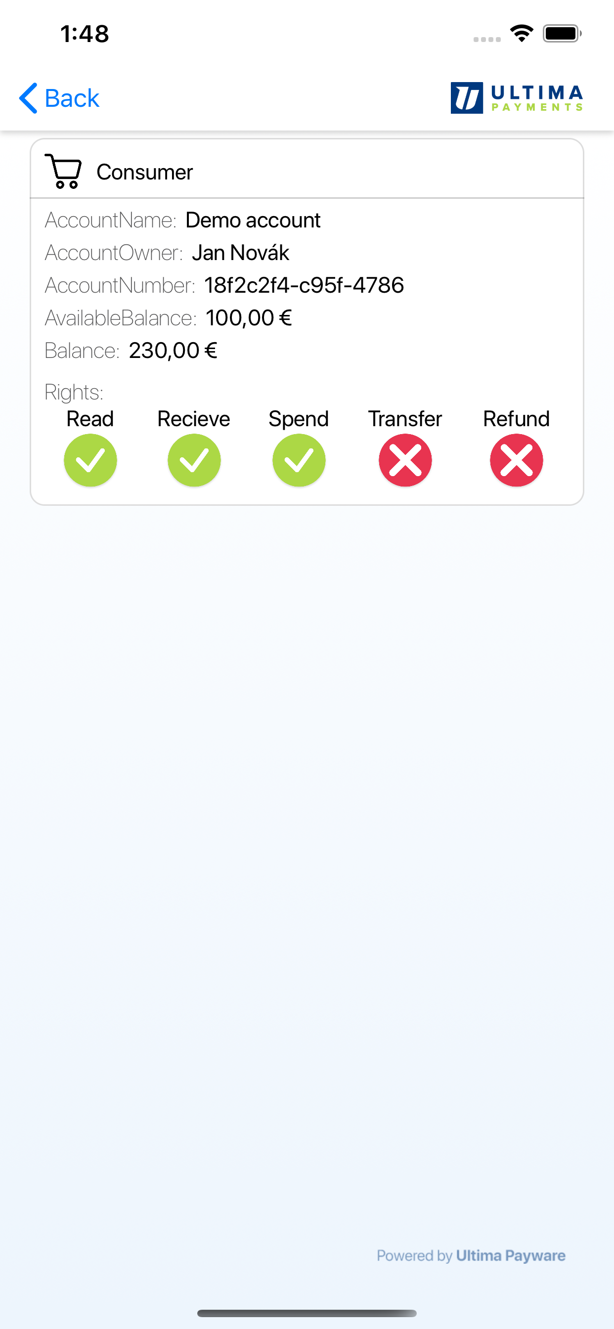 Ultima Payments CLS