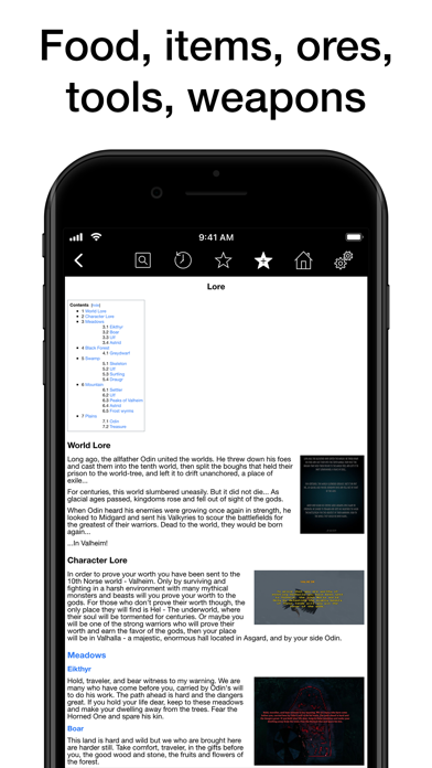 Pocket Wiki for Valheim Screenshot