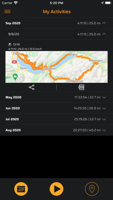 Bike Tracker  Cycling Computer Screenshot