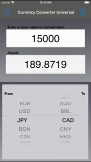 currency converter universal iphone screenshot 4