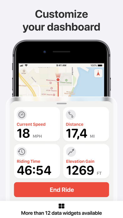 Bike Tracker & Cycling App Screenshot