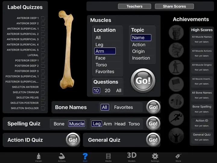 Screenshot von Muscle & Bone Anatomy 3D auf dem iPhone 3
