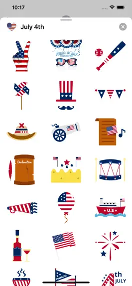 Game screenshot American & USA Stickers Emojis hack