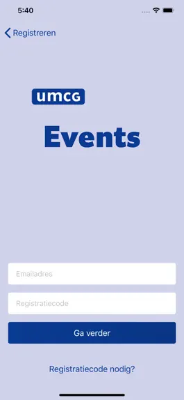 Game screenshot UMCG events apk