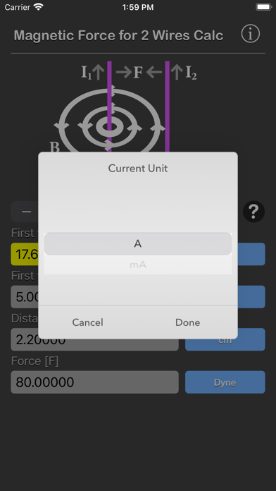 Magnetic Force Between Wires C screenshot 3