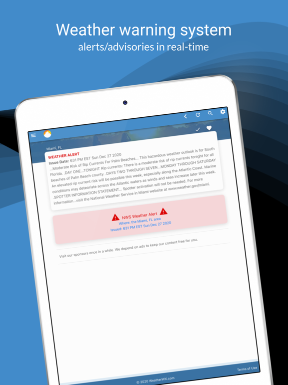 WeatherWX iPad screenshot 5 - Weather app