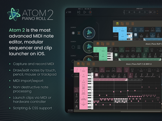 Screenshot #4 pour Atom | Piano Roll 2