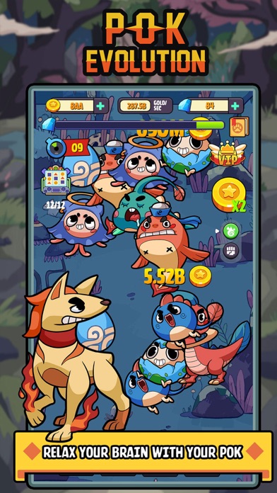 Pok Evolution: Clicker heroes Screenshot