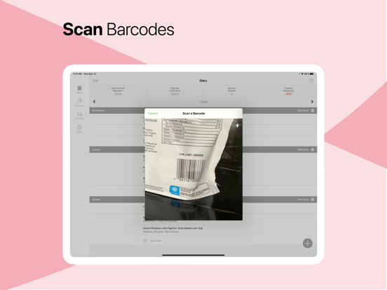 MooveFit Calorie, Keto Counter iPad screenshot 9 - Health & Fitness app