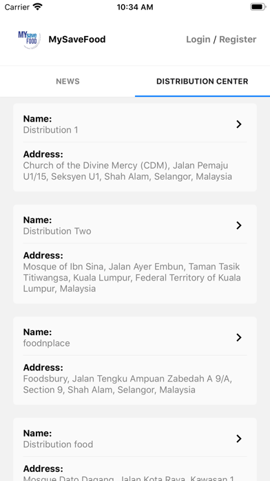 MySaveFood Screenshot