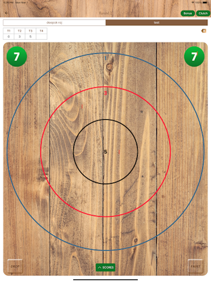 Axe Throwing Scoreboard