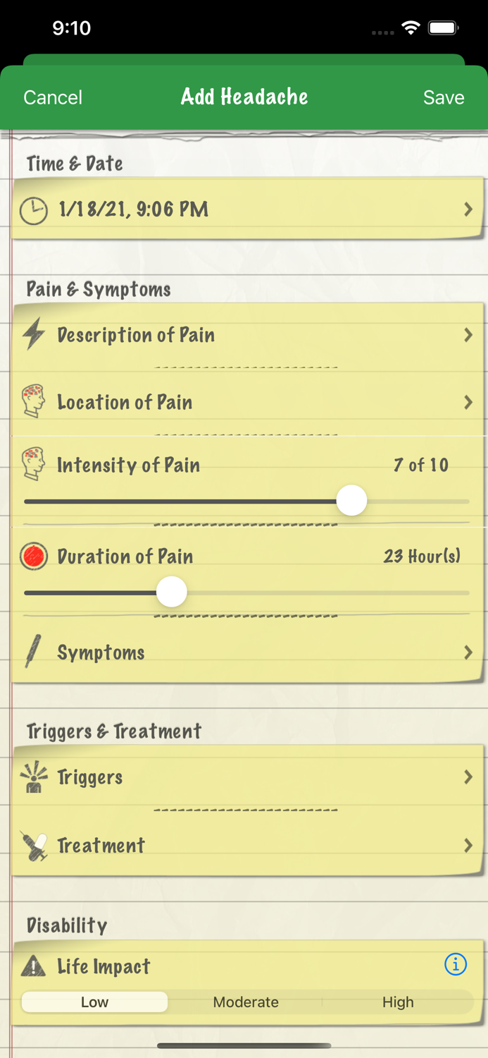 Headache Diary Pro