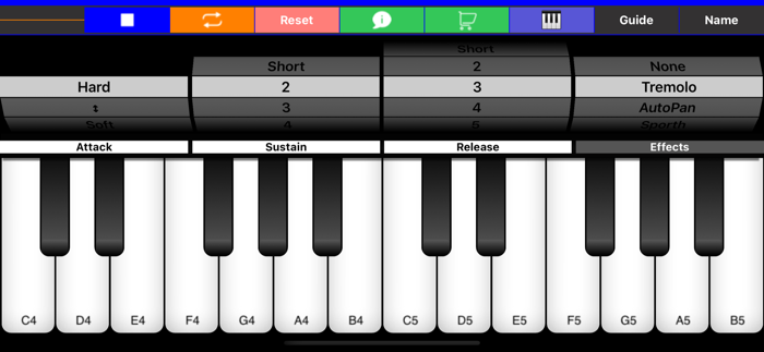 E Piano Synth  Keyboard Tiles