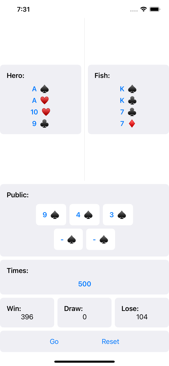 Omaha Poker Simulator