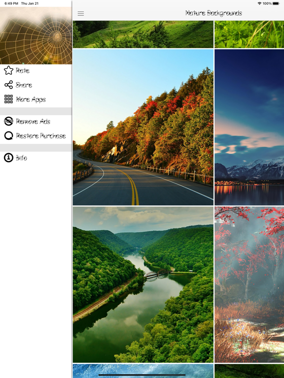 Screenshot #6 pour Fonds et images de la nature