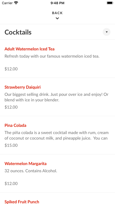 Cooper's Seafood House Screenshot