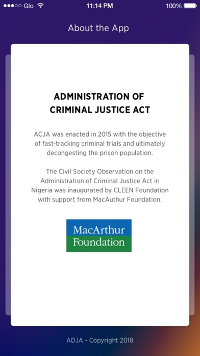 Nigeria ACJA 2015 Screenshot