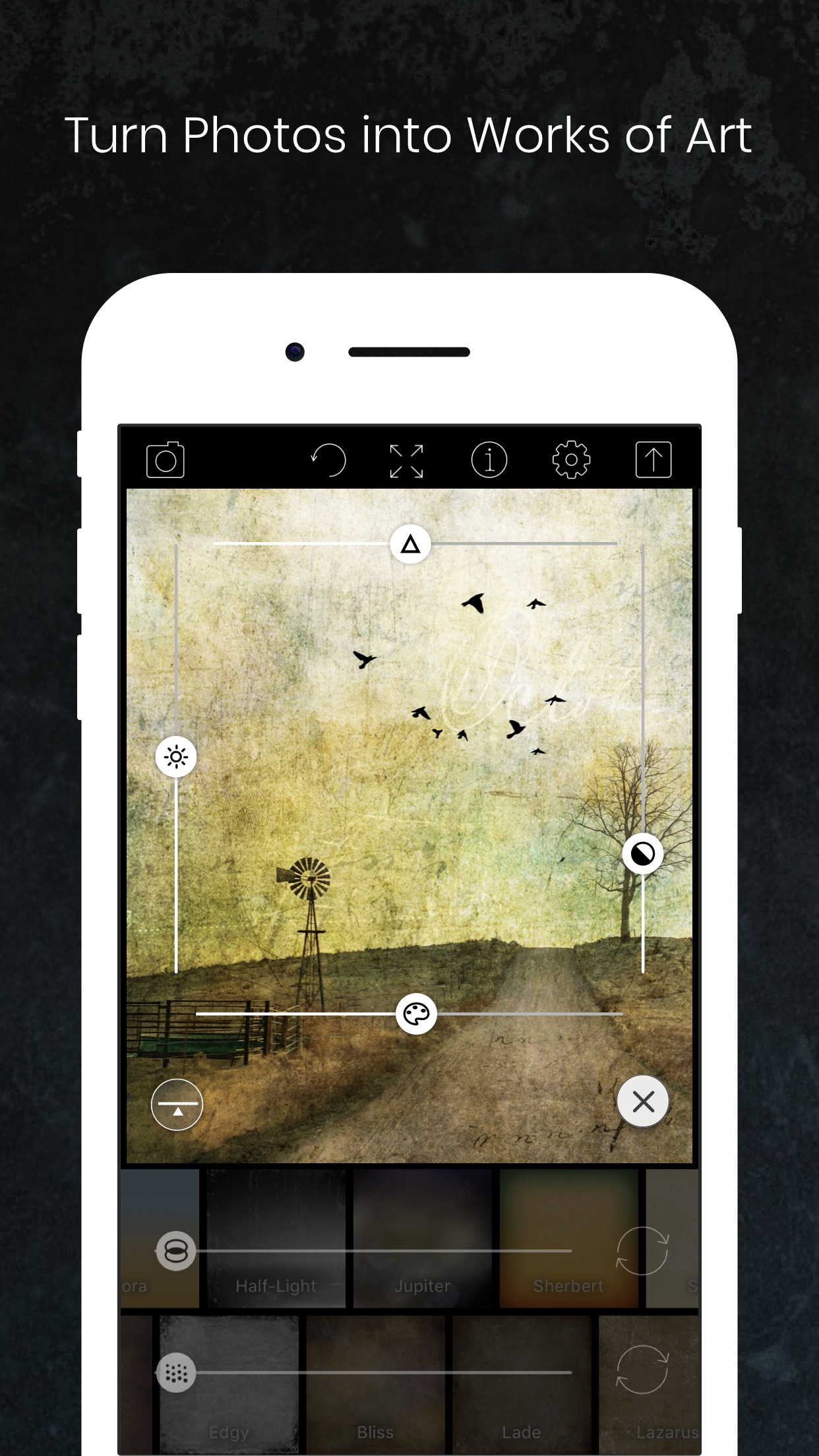 Screenshot do app Distressed FX