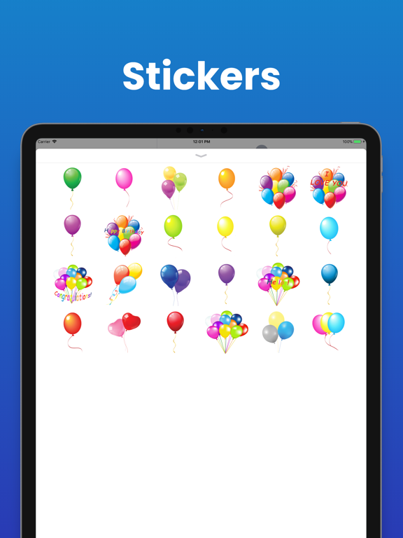 Screenshot #4 pour Autocollants emojis de ballons
